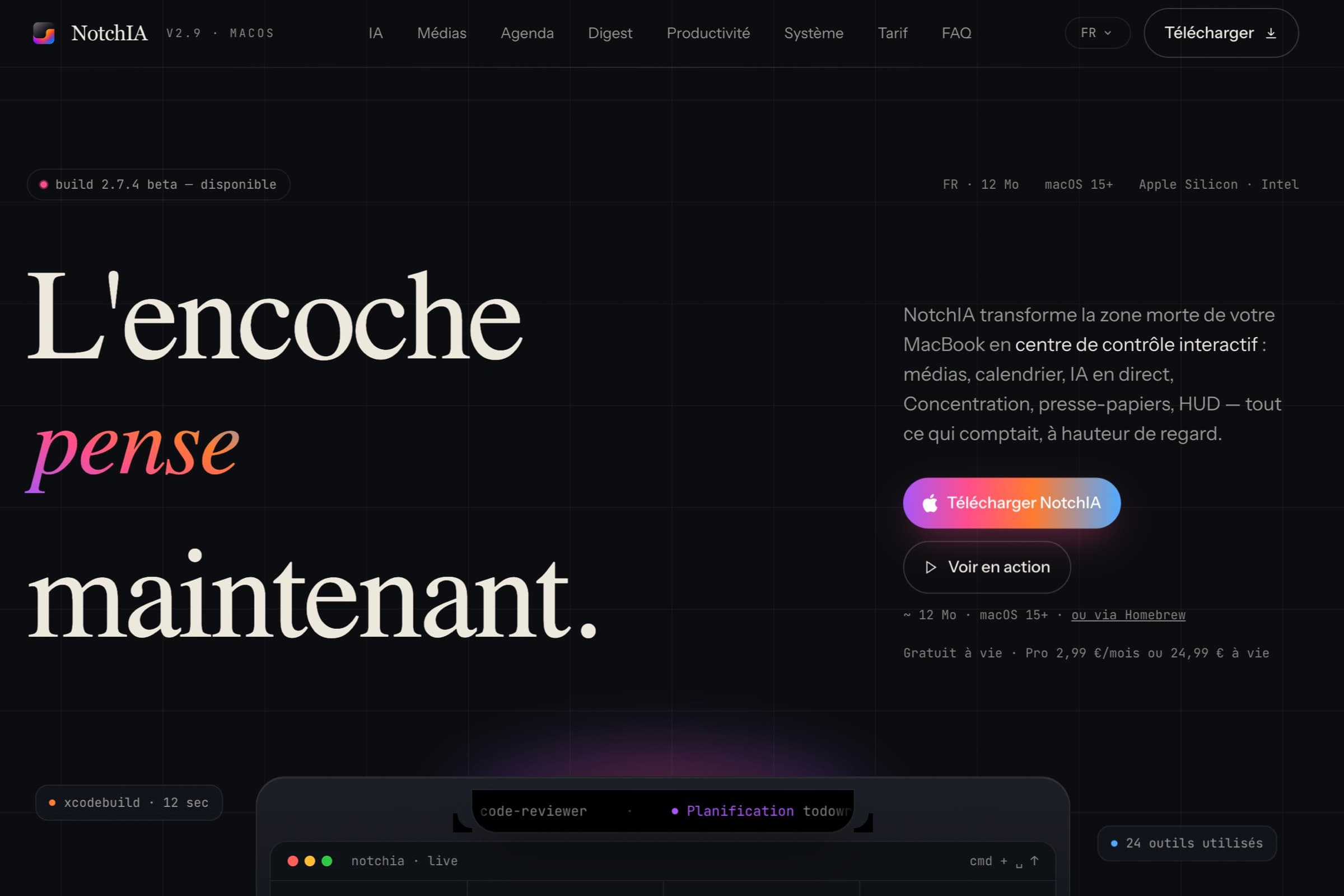 Visuel du projet NotchIA